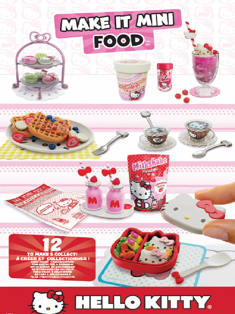 2024 New Hello Kitty Genuine Mga Make It Mini SANRIO Happy Hour Girls Play House food collect Blind Box Surprise Toys Gift