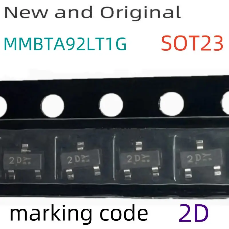 

MMBTA92LT1G SOT23 300V 500mA High Voltage Transistors PNP Silicon marking code 2D