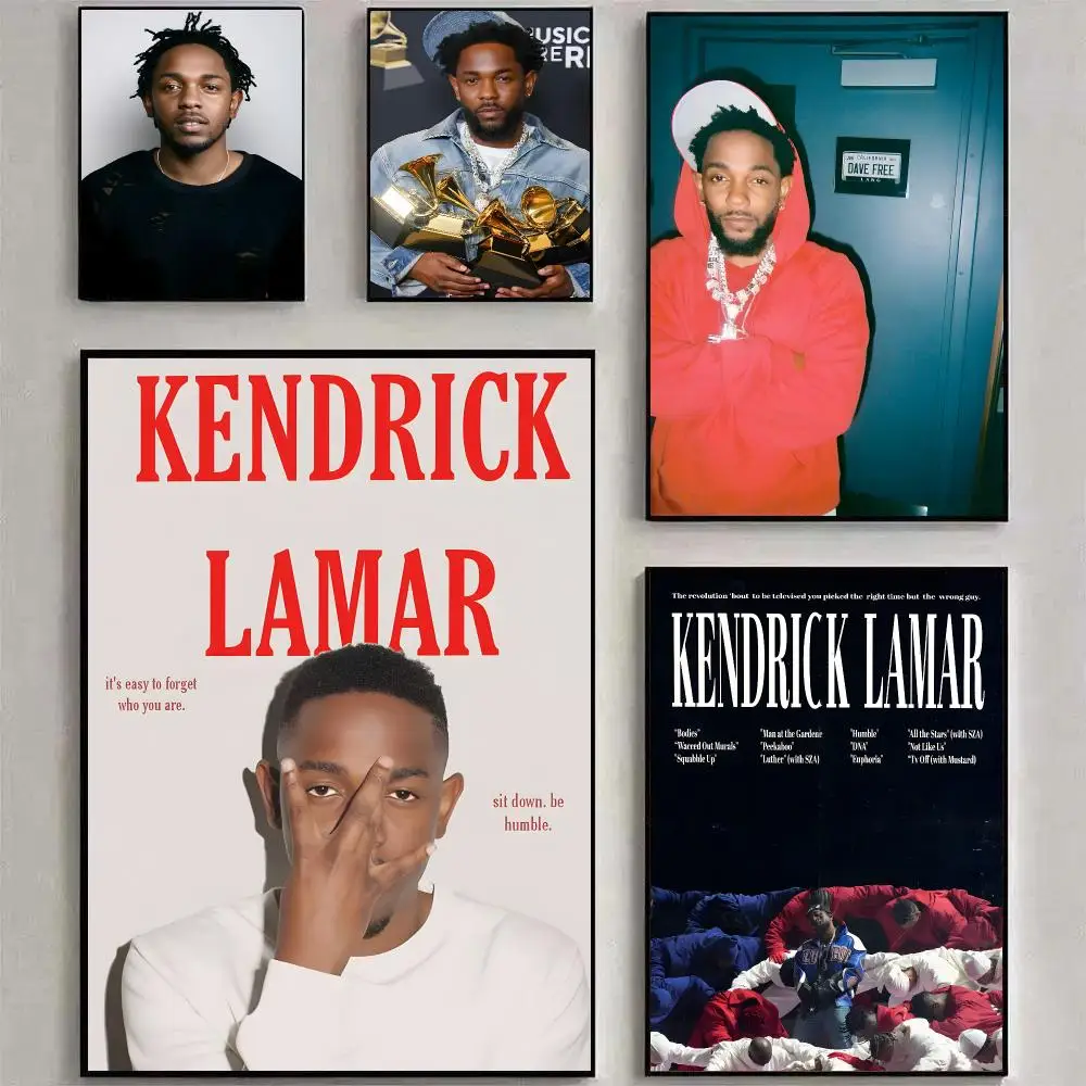 Rapper K-Kendrick L-Lamar Poster Room Decoration, Home Wall Art Printing, Waterproof Bedroom Poster, Gift