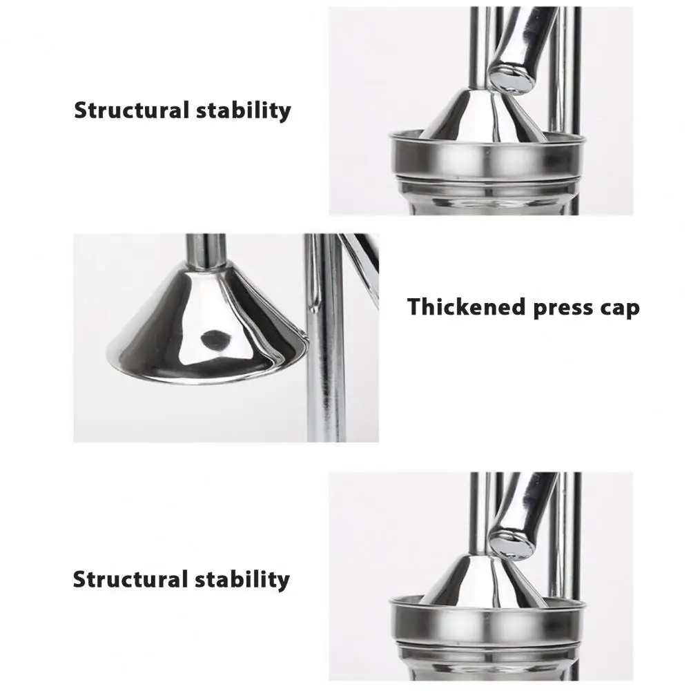 عصارة من الفولاذ المقاوم للصدأ، عصارة حمضيات من الفولاذ المقاوم للصدأ، عصارة من الفولاذ المقاوم للصدأ للفواكه الحمضية، مساعد المطبخ المنزلي عالي التحمل #4