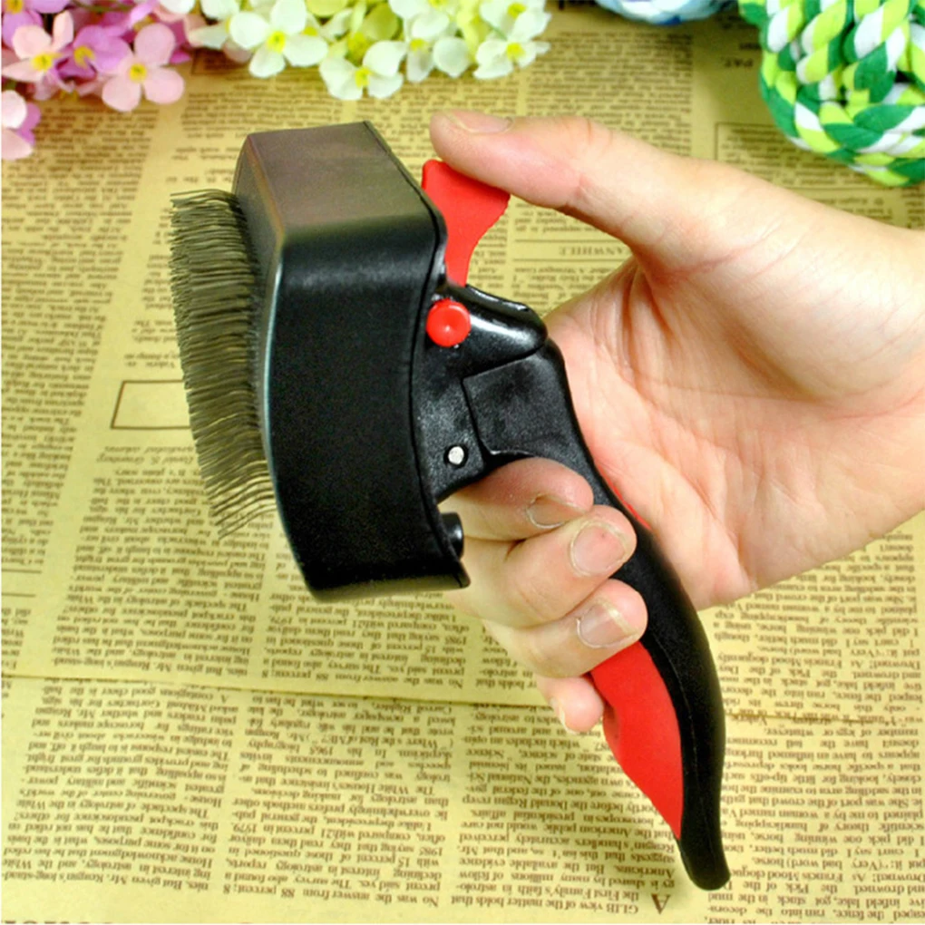 

Пластиковая расческа для кошек, легко чистится, подходит для всех пород кошек, прочная пластиковая расческа для ухода за собаками