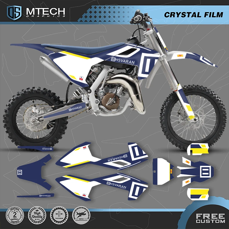 DSMTECH MOTOR Graphics Stickers Decals Kits For Husqvarna TC65 TC65 2016 2017 2018 2019 2020 2021 2022 2023 005