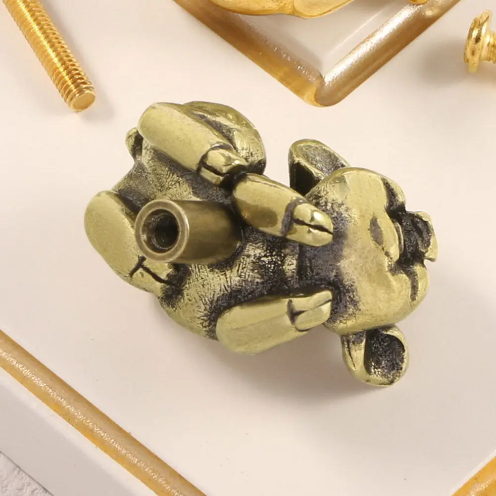 1Set Brass Pig Cabinet Handle Vintage Chinese Style Door Pull for Cabinets Drawers Wardrobe Kitchen Decorative Hardware