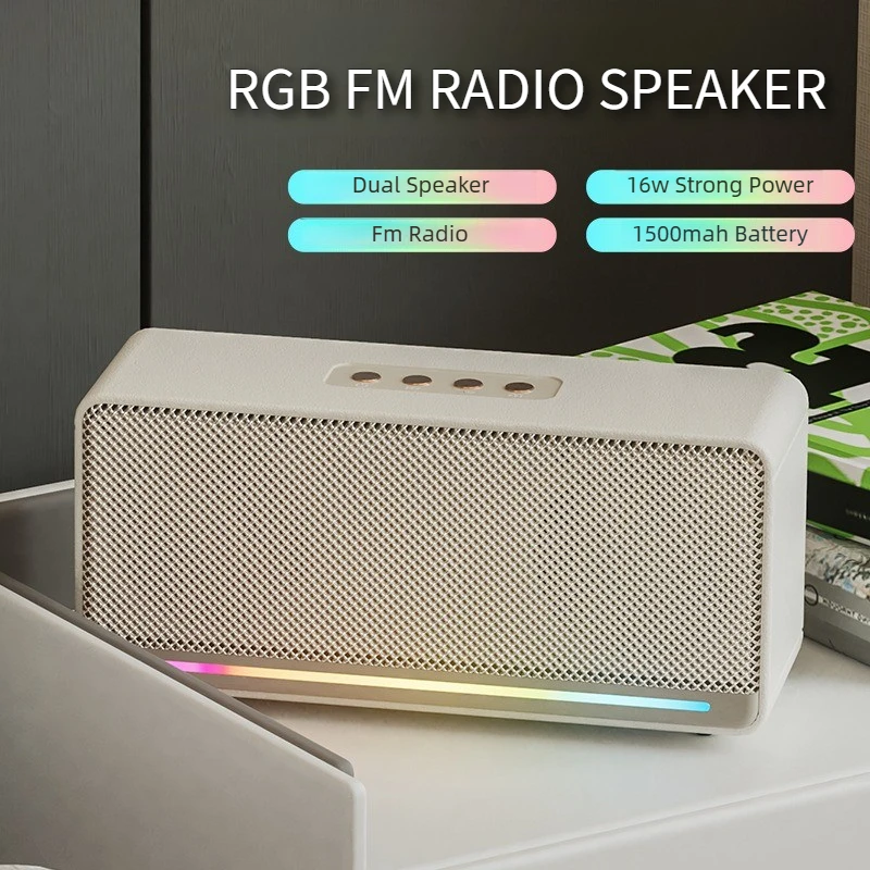 

Caixa De Som Bluetooth HIFI Динамик Портативный Ретро Бумбокс Бас FM Радио HIFI Стерео U Диск TF Карта Aux Воспроизведение Сабвуфер