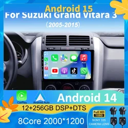 Android 15 Car radio For Suzuki Grand Vitara 3 2005 - 2015 Multimedia Player Video Navigation stereo GPS No 2din 2 din dvd