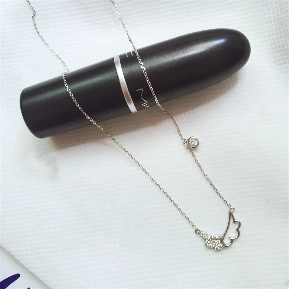 

Korean S925 Necklace - Sparkling Wing, Minimalist INS, Niche Design Women's Collar