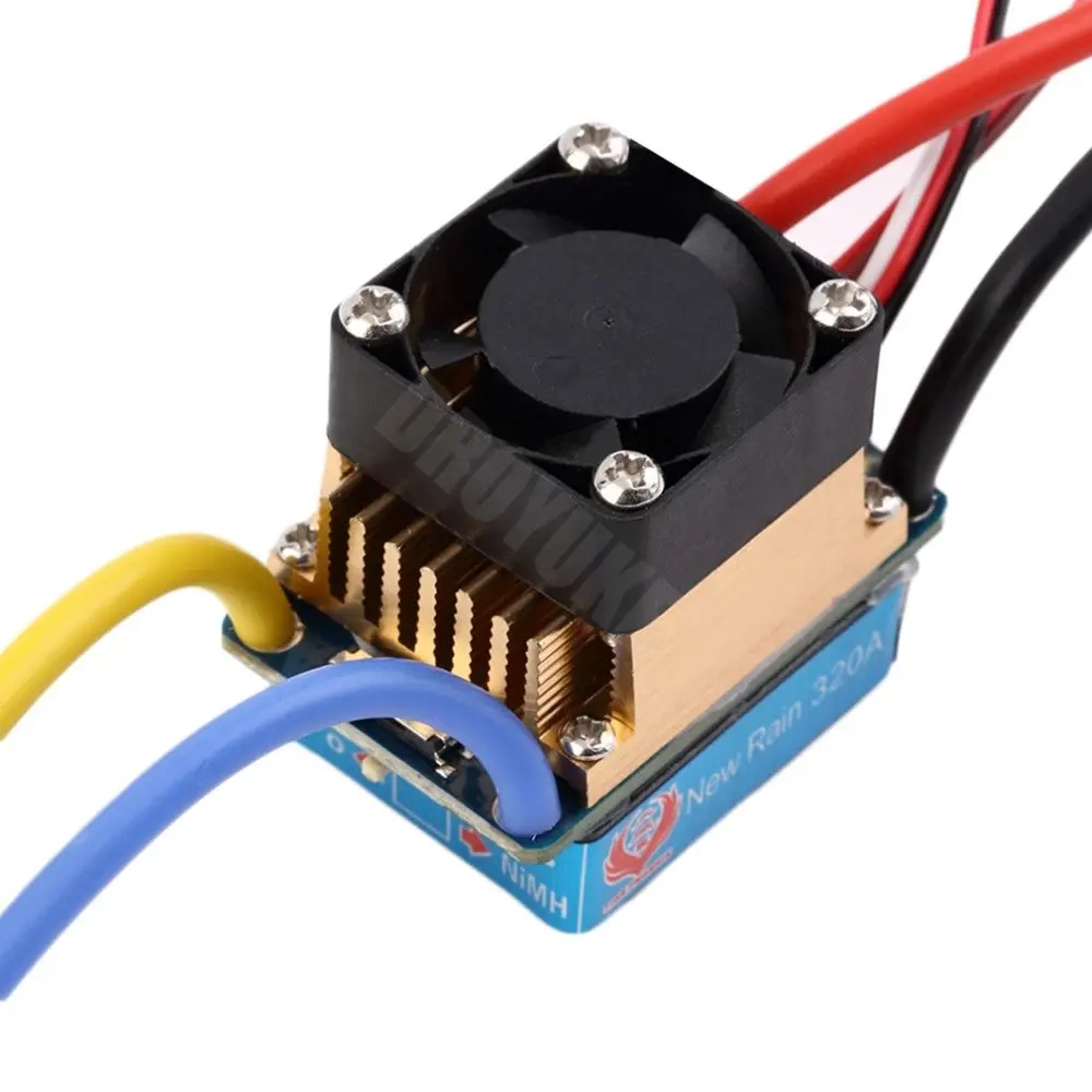 RC 160A/320A ESC 380/540/ Brushed Motor Speed Controller Dual Mode Regulator Band Brake for 1:10 1/12 Car / Bait Boat