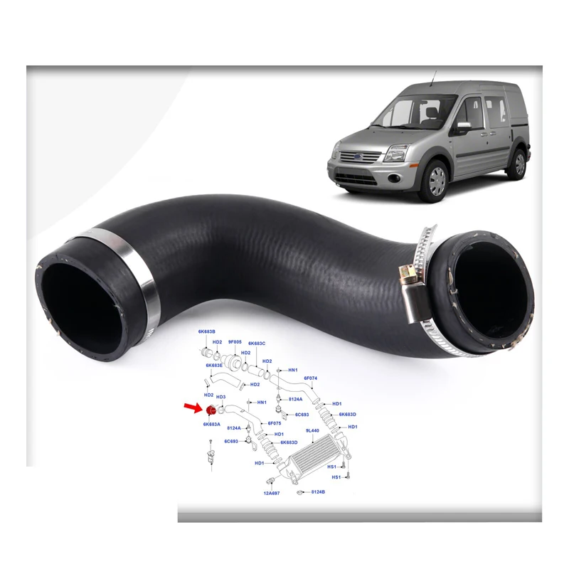 

FOR FORD TRANSIT CONNECT 1.8 TDCi EGR INTERCOOLER TURBO HOSE PIPE 7T169F796BG