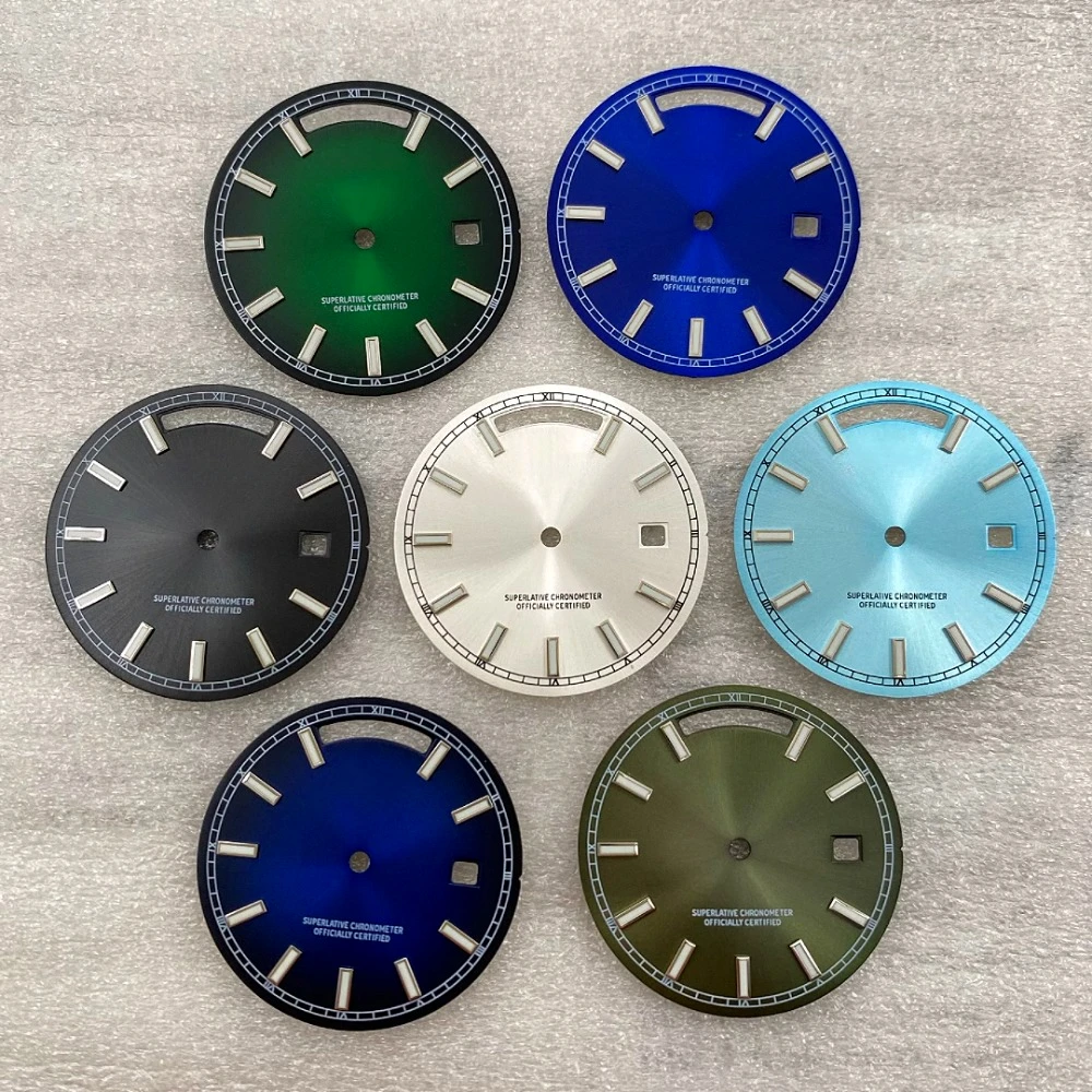 31mm 8285 movement green luminous modified dial watch accessories custom watch