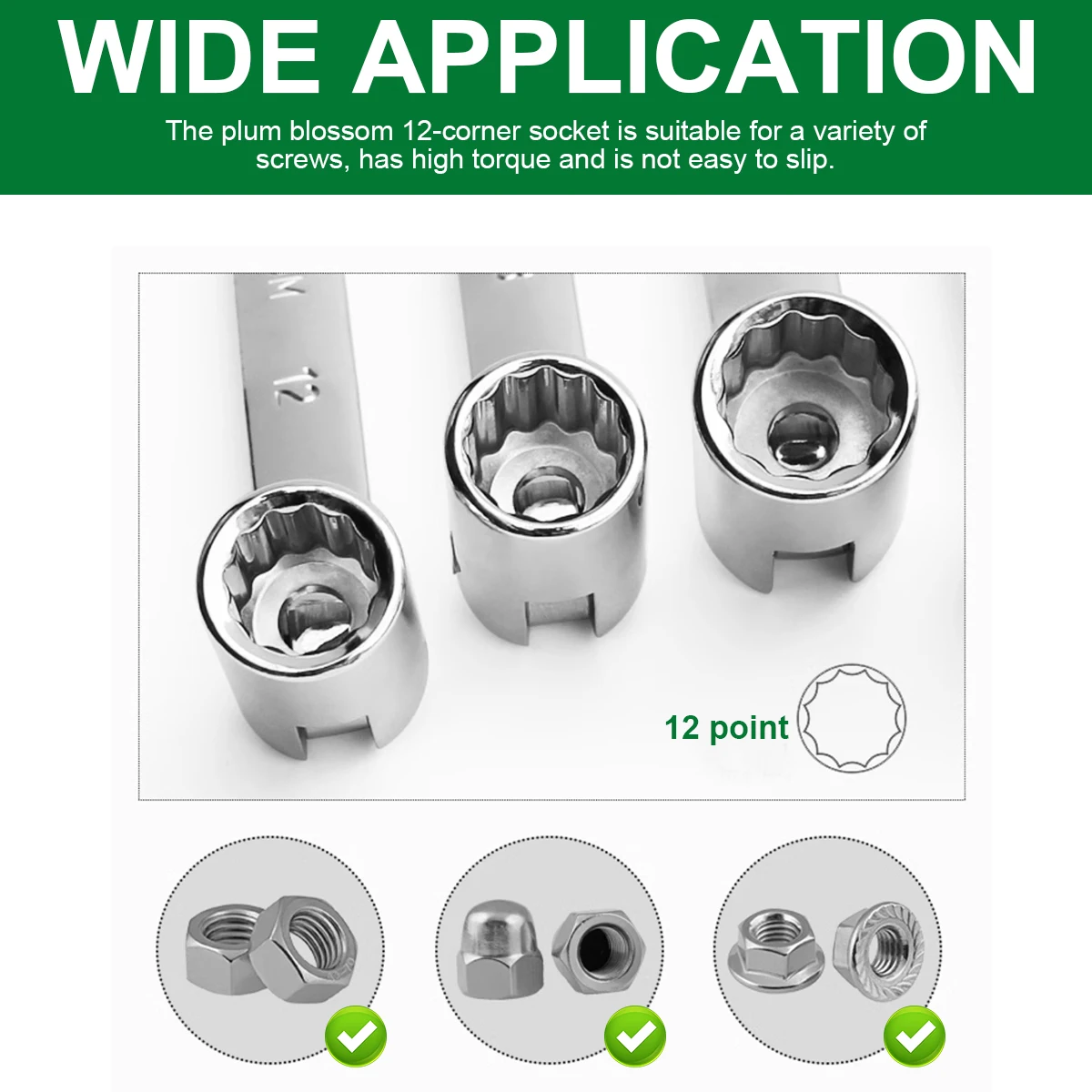 WOZOBUY 8mm-19mm Schwenkkopf Steckschlüssel Offenes Ende Kombinationsschlüssel Auto Auto Reparatur Werkzeug – Detail 7