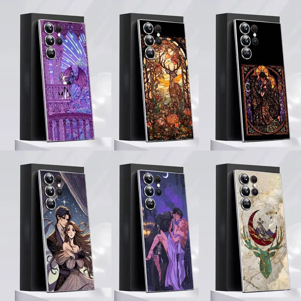 

Acotar A Court of Mist and Fury Deer Phone Case For Samsung S30,25,24,23,21,22,20,10,5G,FE,lite,PIus,Ultra Transparent Cover