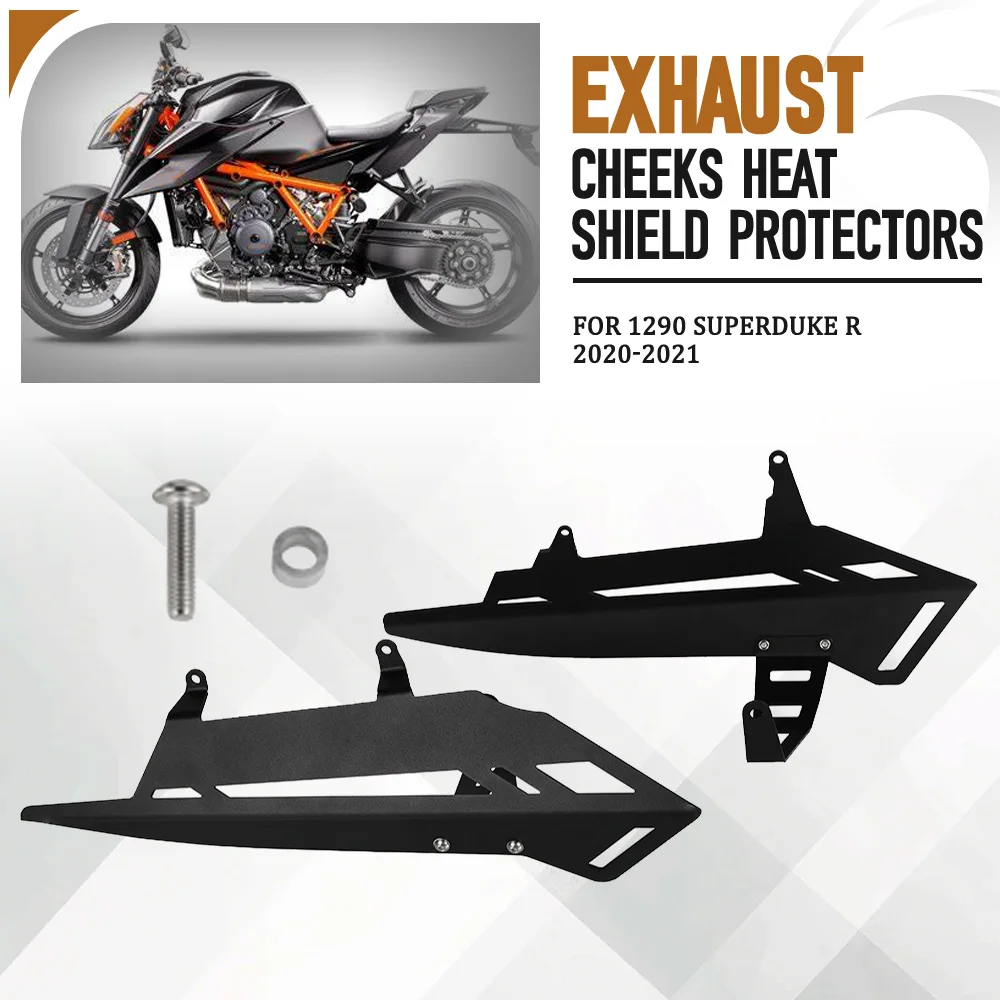 

For 1290 SUPERDUKE R 2020-2021 1290-Superduke R Motorcycle Aluminum Stainless Steel Exhaust Cheeks Heat Shield Protectors Guard