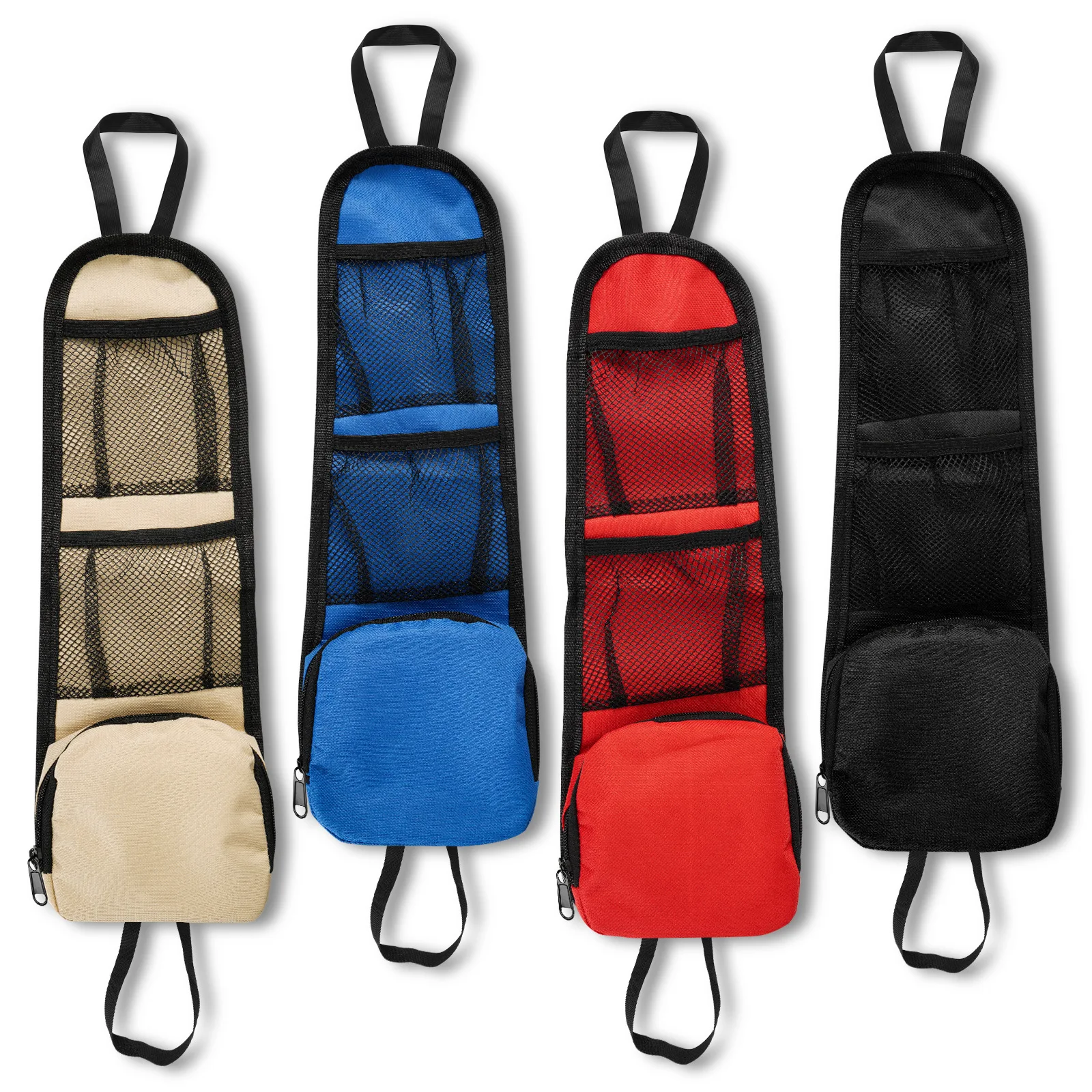 Auto Seat Storage Hanging Bag Phone Drink Stuff Holder Mesh Pocket Uses For Cars SUV Truck Car Side Organizer