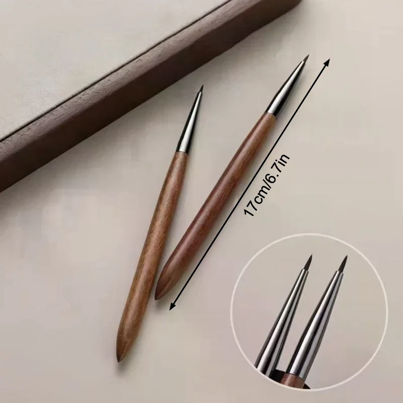 Pincel de Gel UV para uñas de sándalo, delineador para decoración de uñas, pintura de flores, bolígrafo de dibujo, herramienta de manicura