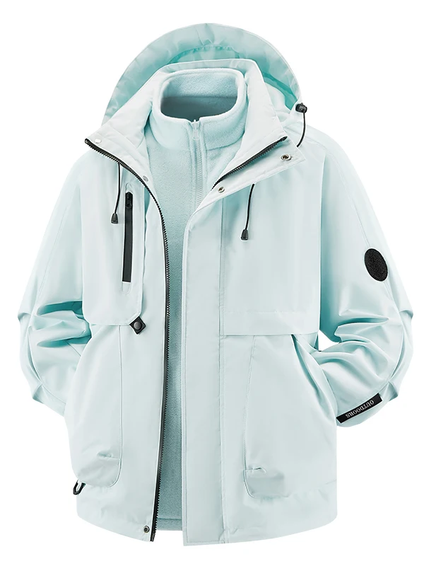 

Men's Tee-in-One Jaet Autumn Winter Windproof Waterproof Warm Breathable Casual Climbing Suit Faionable Outdoor Coat