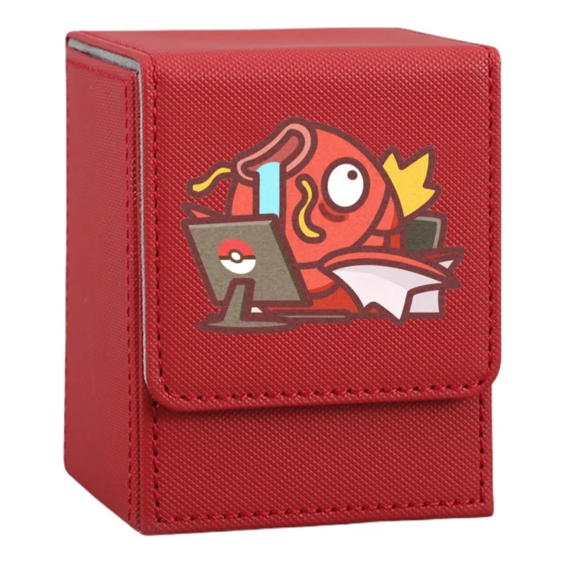 

Psyduck Card Case Magikarp Slowpoke Snorlax Quagsire Marshtomp PTCG Diy Leather Action Toy Figures Anime Game Collection Box