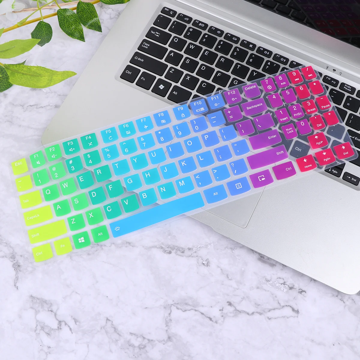 

Dustproof Silicone Keyboard Protective Cover Rainbow Compatible Laptop R720 15.6 Inches Splash Dirt Spill Resistant Thin