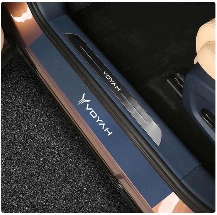 Car interior decoration accessories, door sill strip protective pad, dirt resistant patch for DONGFENG Voyah Free 2th 2024