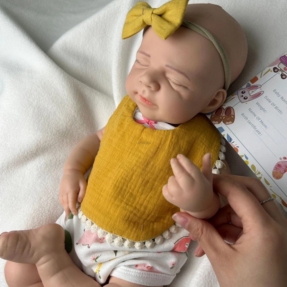 19 zoll Lebensechte Silikon Reborn Puppen Weiche Baby Junge Realistische Texturen Wasserdichte Puppe Für Bildungs Zwecke Kinder Spielzeug