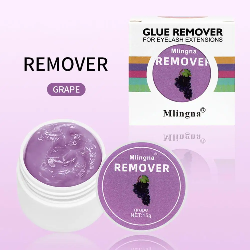 1pcs Eyelash Glue Remover Cream Transparent Professional Quick Unload Adhesive Zero Stimulation Remover Cream Fruit Flavored 15g - view 3