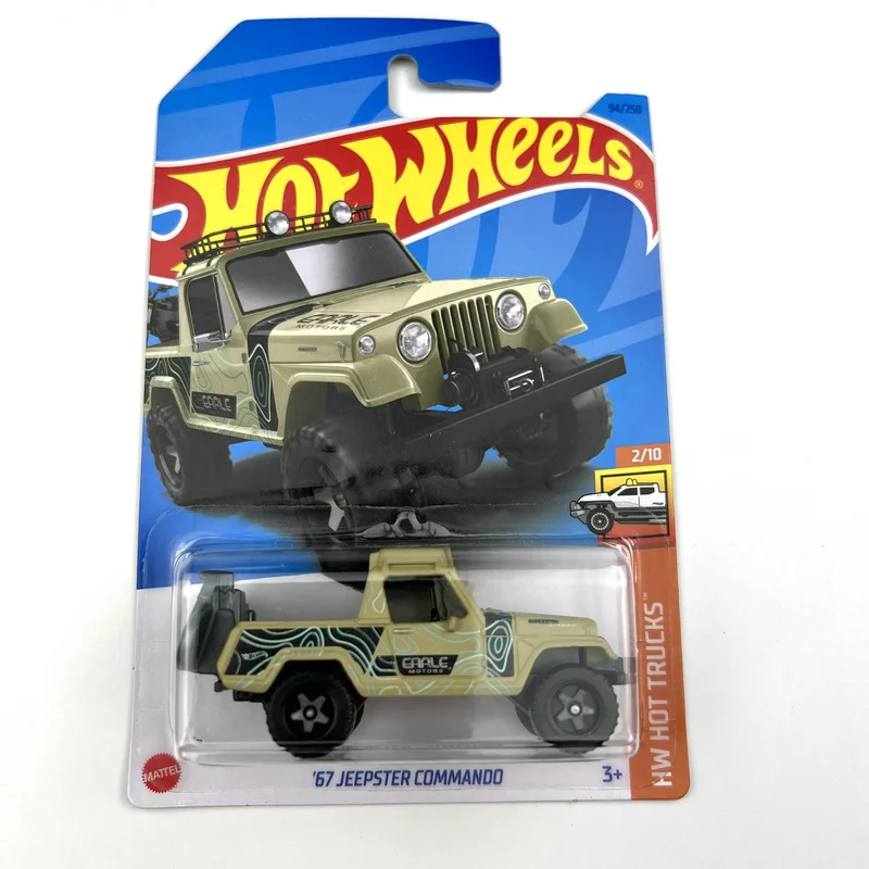 

2023-94 Hot Wheels Cars 67 JEEPSTER COMMANDO 1/64 Коллекция металлических литых моделей игрушечных транспортных средств