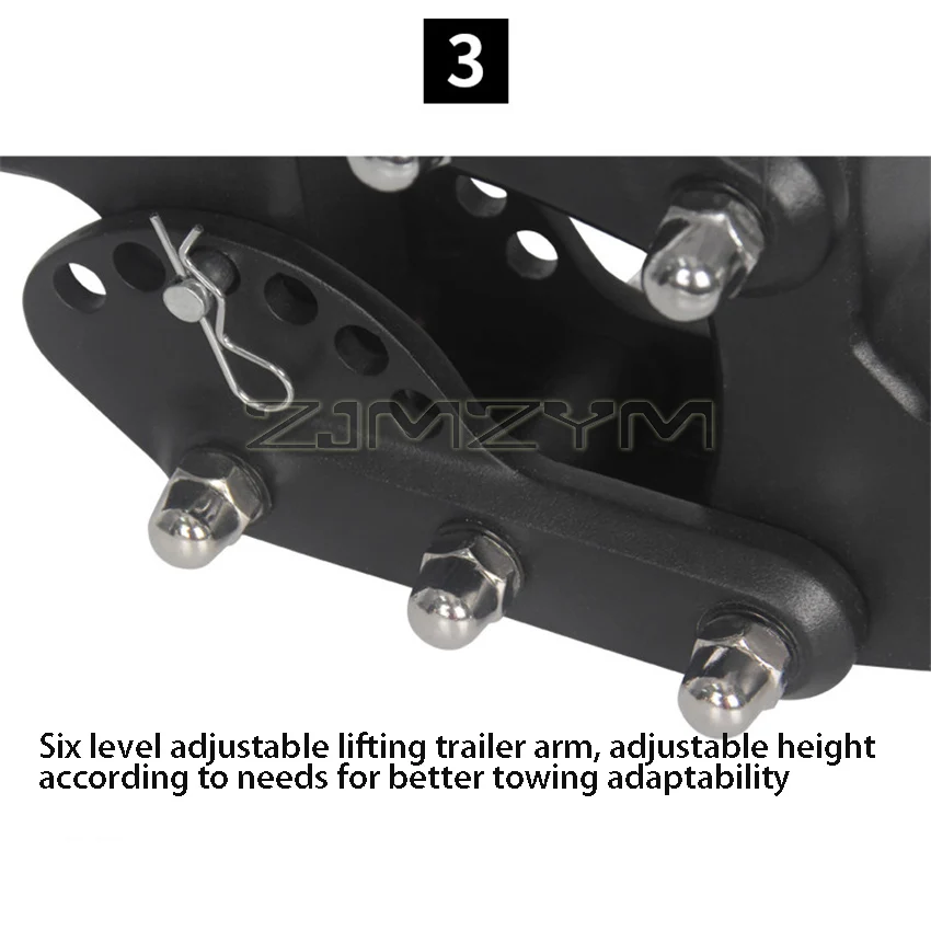 Adjustable Trailer Arm Rogue Hook Accessory Metal Ball Metal Hook Rogue Spherical Towing Hook Modification Upgrade Part