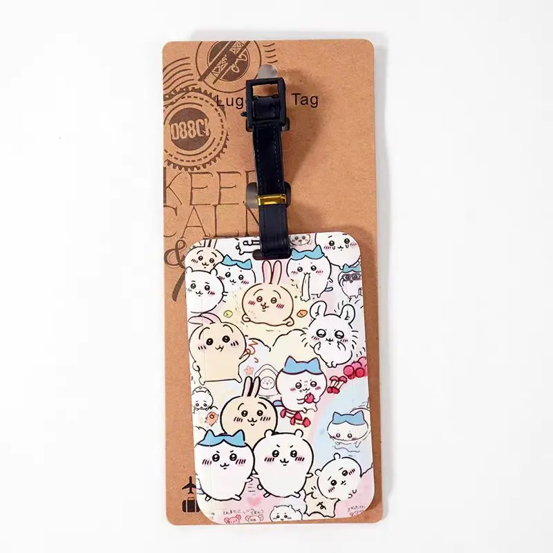 Chiikawa Luggage Tag Fashion Portable Travel Accessories Cartoon Suitcase ID Address Holder Baggage Label for Men Women Gifts - Image 5