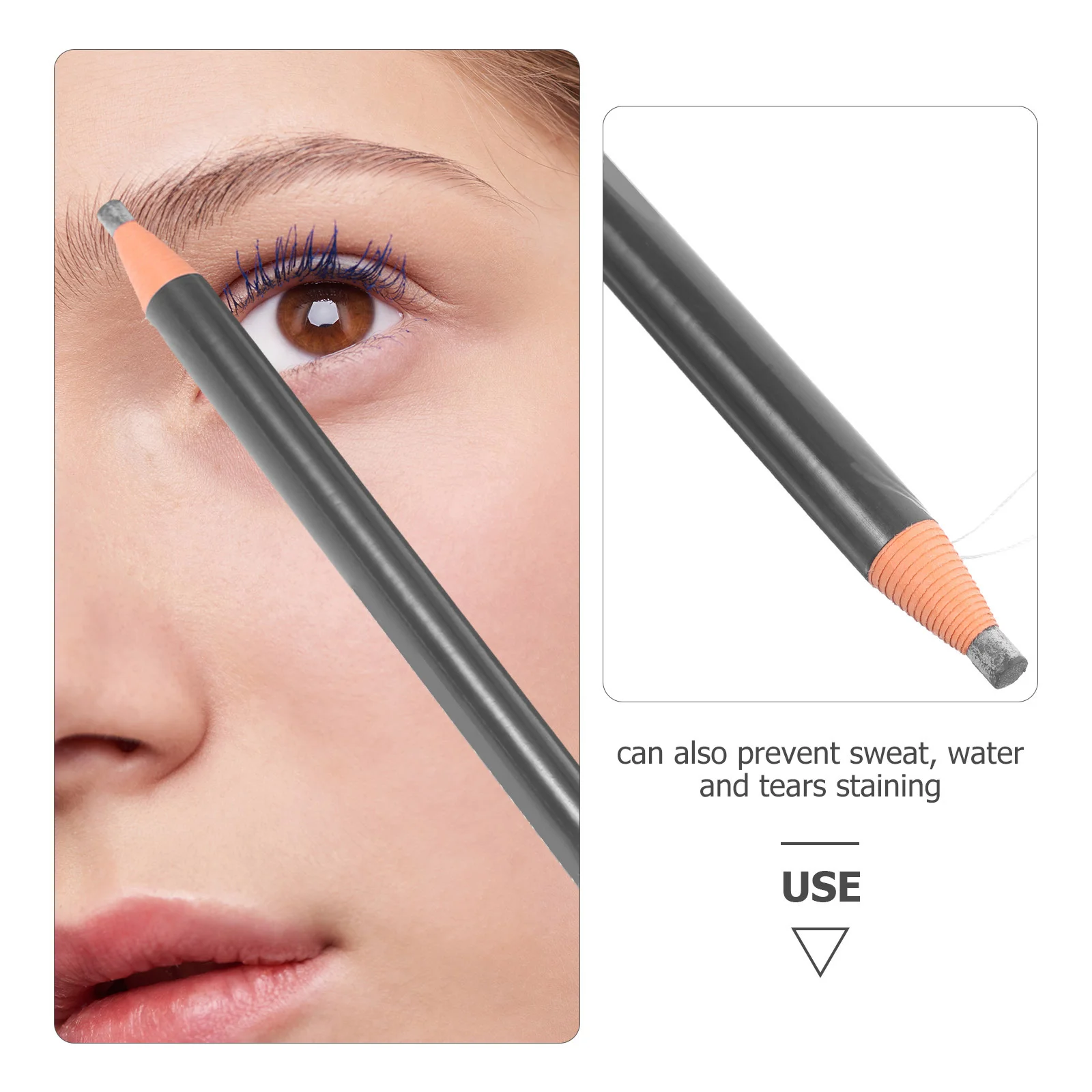 1 Stück wasserdichter Augenbrauenstift, langlebig, wischfest, Augenbrauen-Make-up-Werkzeug für Frauen, tragbarer Eyeliner-Stift