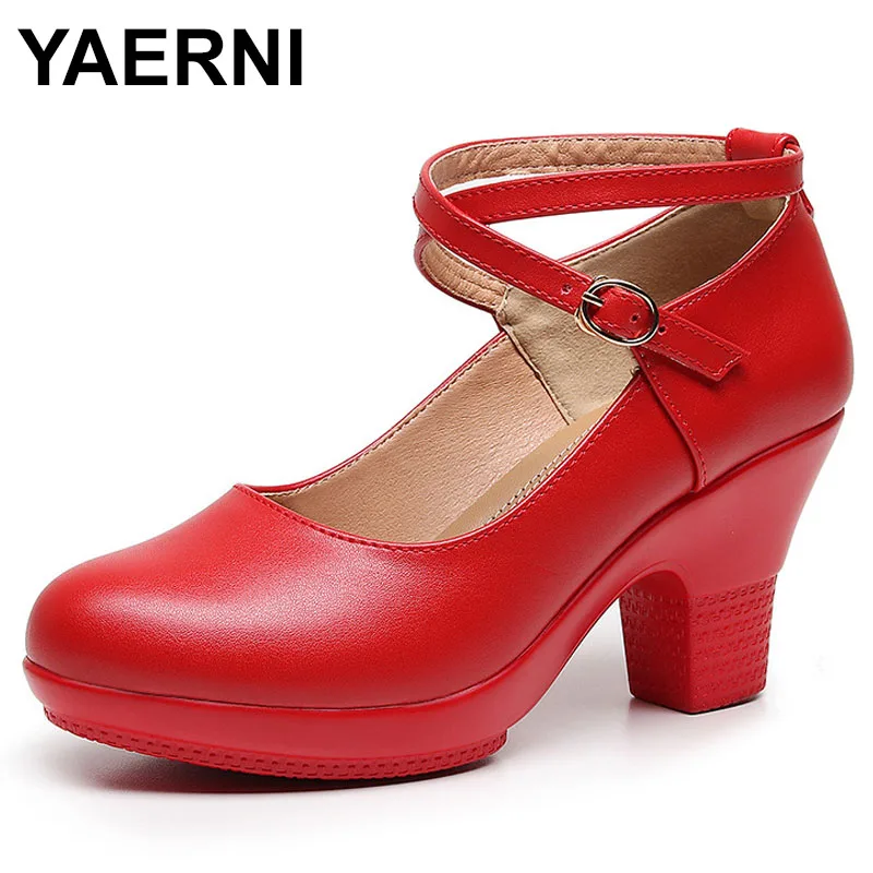 

Spring Autumn Casual High-heeled Shoes Women Pumps Sexy Heels Platform Pumps Black Red Heels for Women