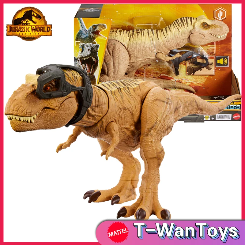 

Mattel Jurassic World Hunt 'n Chomp Dinosaur Toy, Tyrannosaurus T Rex Action Figure with Tracking Gear with Sound & Motion