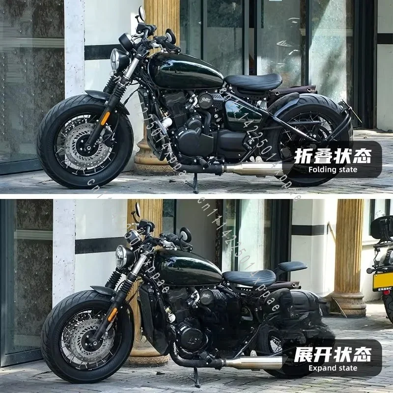 Folding Seat Cushion Assembly For Motorcycle Modification Front Rear