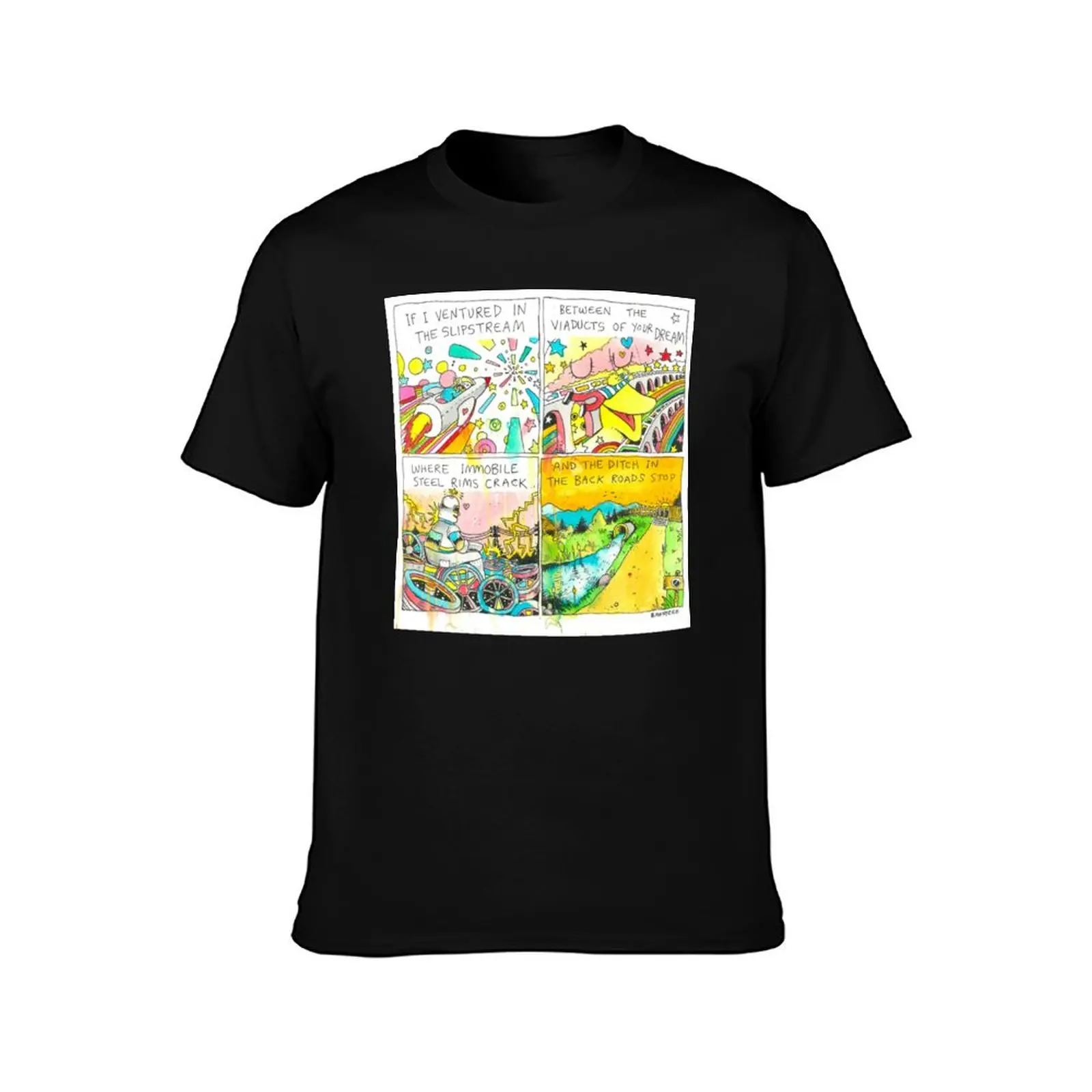 Astral Weeks T-Shirt Simple Solid Color Crew Neck Tee T-Shirt