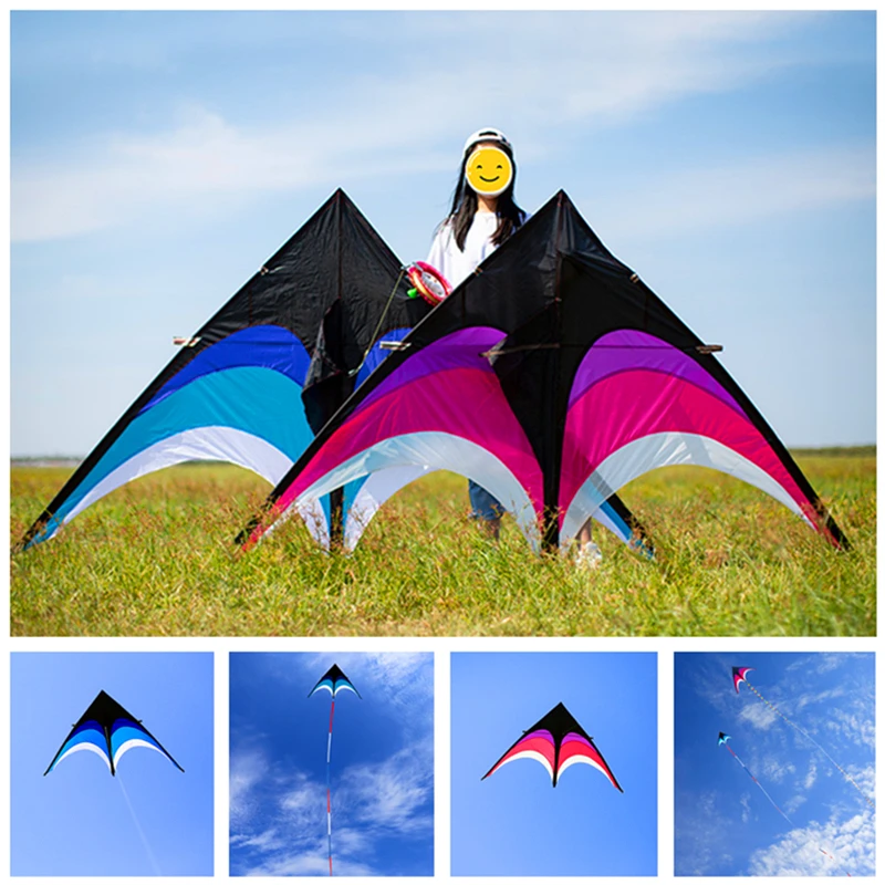 

free shipping high quality large delta kite prairie kite toys outdoor flying hcxkite rod ripstop weifang kites full kitesurf fun