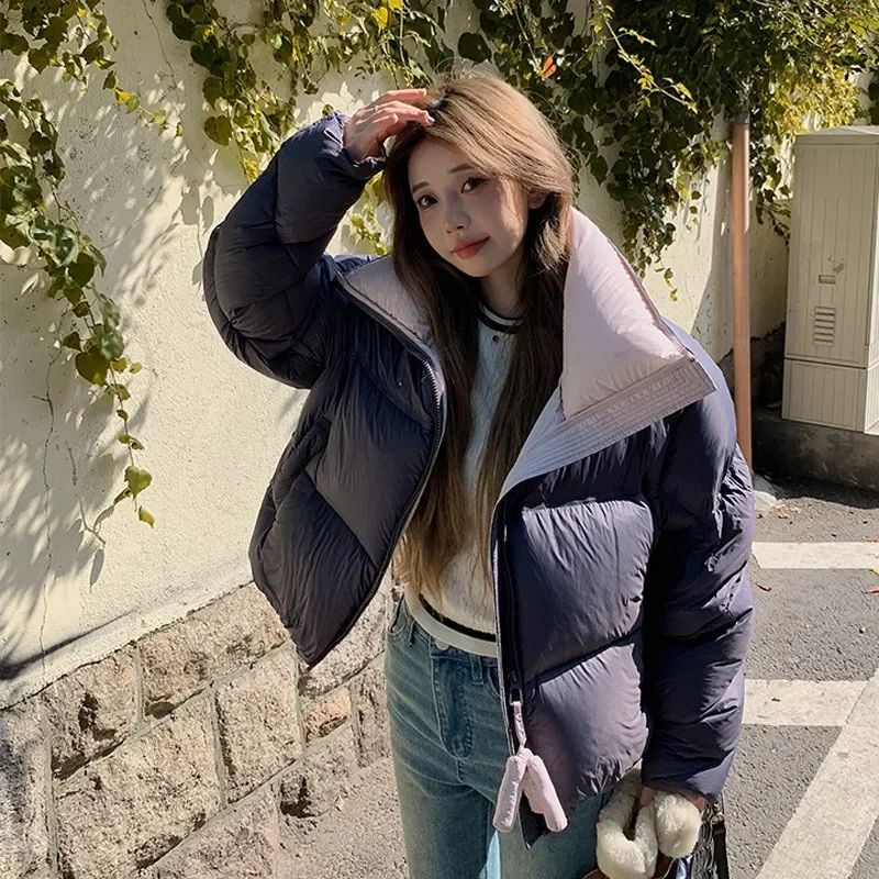 Women's Models Autumn Winter Tops Jacket Down Coat Duck Down Short Thickened Warm Personalized Comfortable Soft Niche Versatile