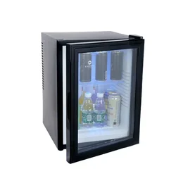 Single glass door display small refrigerator supplier sales mini 40l hotel mini chocolate portable bar fridge with freezer