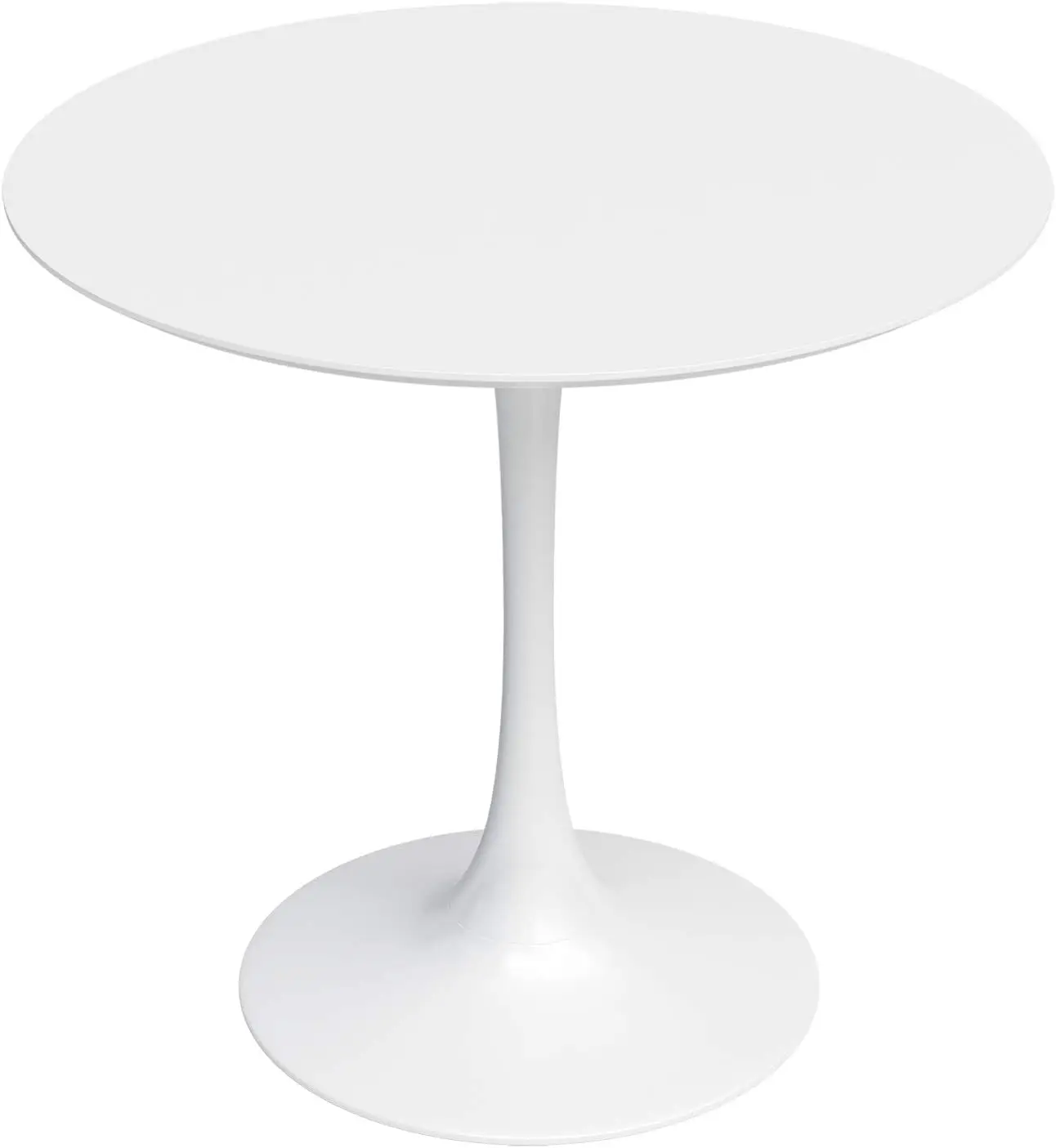 Kurv Küchentisch 31,5" Weißer Jamesdar Kurv Küchentisch 31,5" Weißer zeitloser, von der Mitte des Jahrhunderts inspiriertes Metall