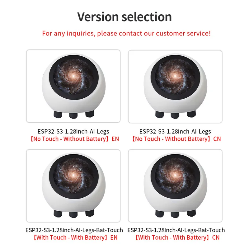 XiaoZhi DeepSeek AI الدردشة الصوتية روبوت ESP32-S3 1.28 بوصة LCD مجلس التنمية SD بطاقة تشغيل ساعة اللمس البطارية اختياري