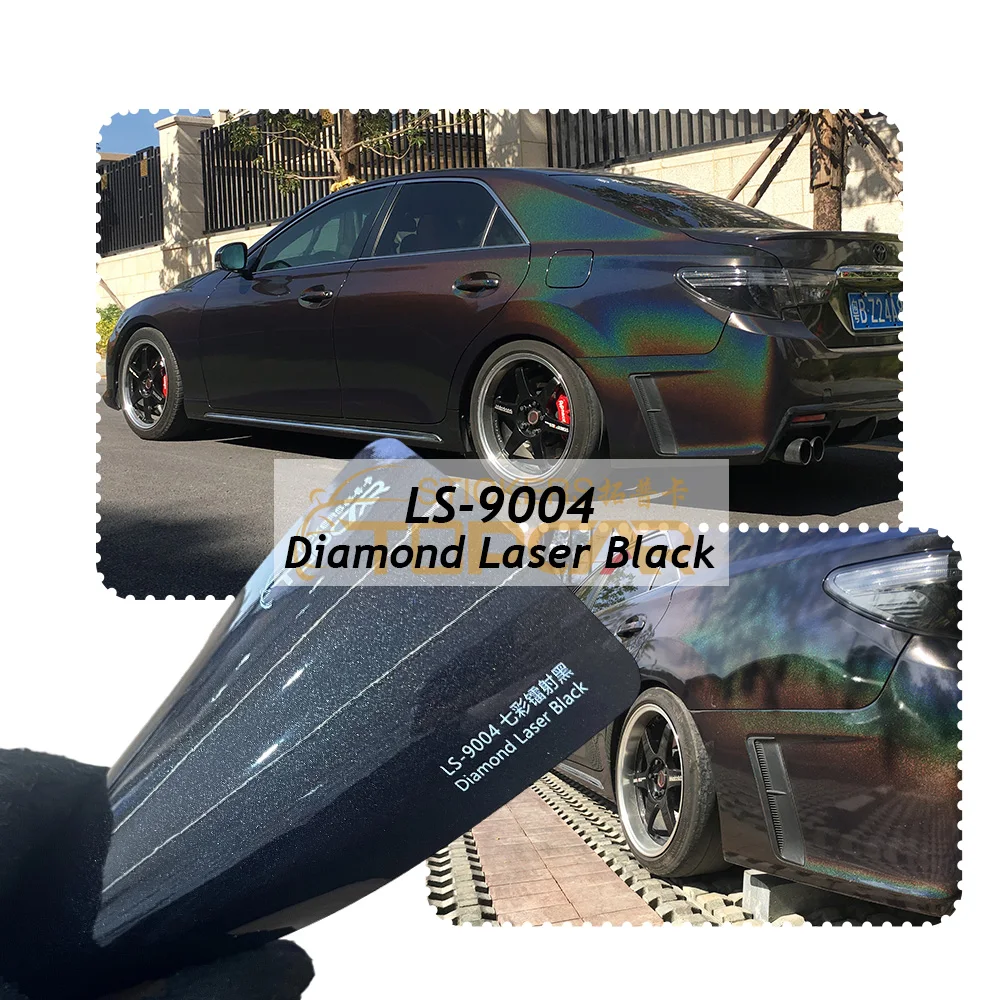 Fabrieksprijs Iridescentie Rainbow Diamond Laser Zilver Rekbare Body Wrap Film Kleurveranderende Vinyl Groothandel
