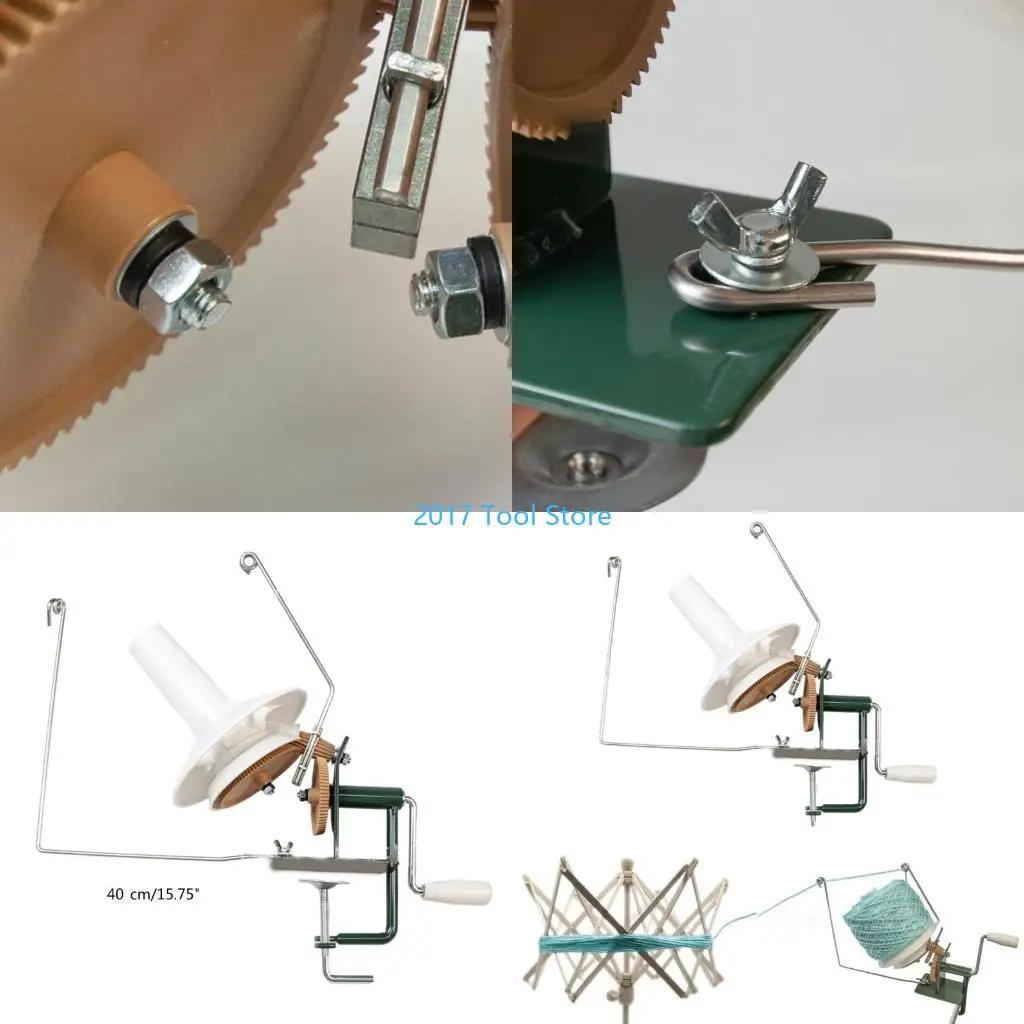 

K92A Large Metal Yarn/Fiber/Wool/String Ball Winder Support 7 to 8.8 oz of Yarn/Wool