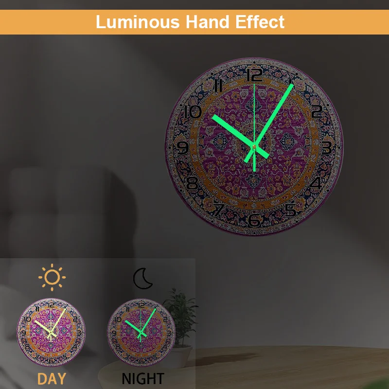 ساعة حائط بقشرة خشبية مستديرة مقاس 10 بوصة قابلة للاستخدام بنفسك - صامتة غير موقوتة، تشبه الفسيفساء - سهلة التجميع للمنزل والمكتب والغرفة