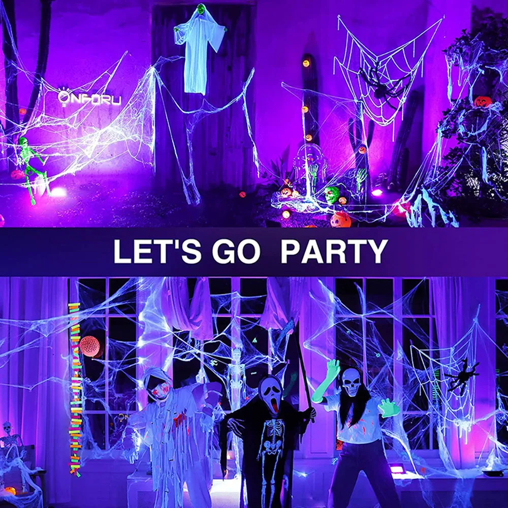 LED UV stage lights DJ bar and singing hall flash lights Halloween Christmas atmosphere lights Club party purple strobe lights