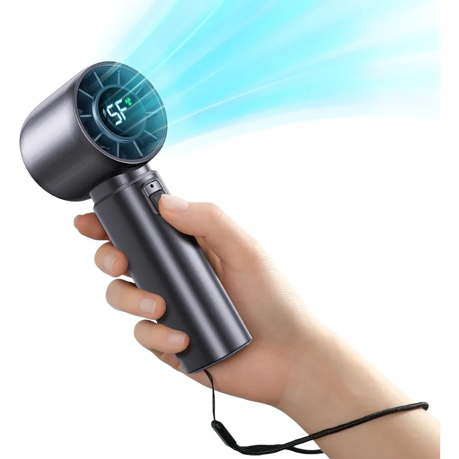 

Портативный ручной турбовентилятор, персональный вентилятор, аккумулятор 4000 мАч, работающий для 316H, USB перезаряжаемый, 10800, высокоскоростной двигатель, 5 скоростей, мини-ручной