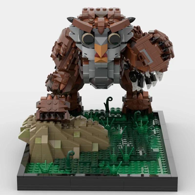 Neue Idee Monster Modell Moc Bausteine mächtige mysteriöse Eule Bär Technologie blockiert Geschenke Weihnachts spielzeug DIY setzt Montage