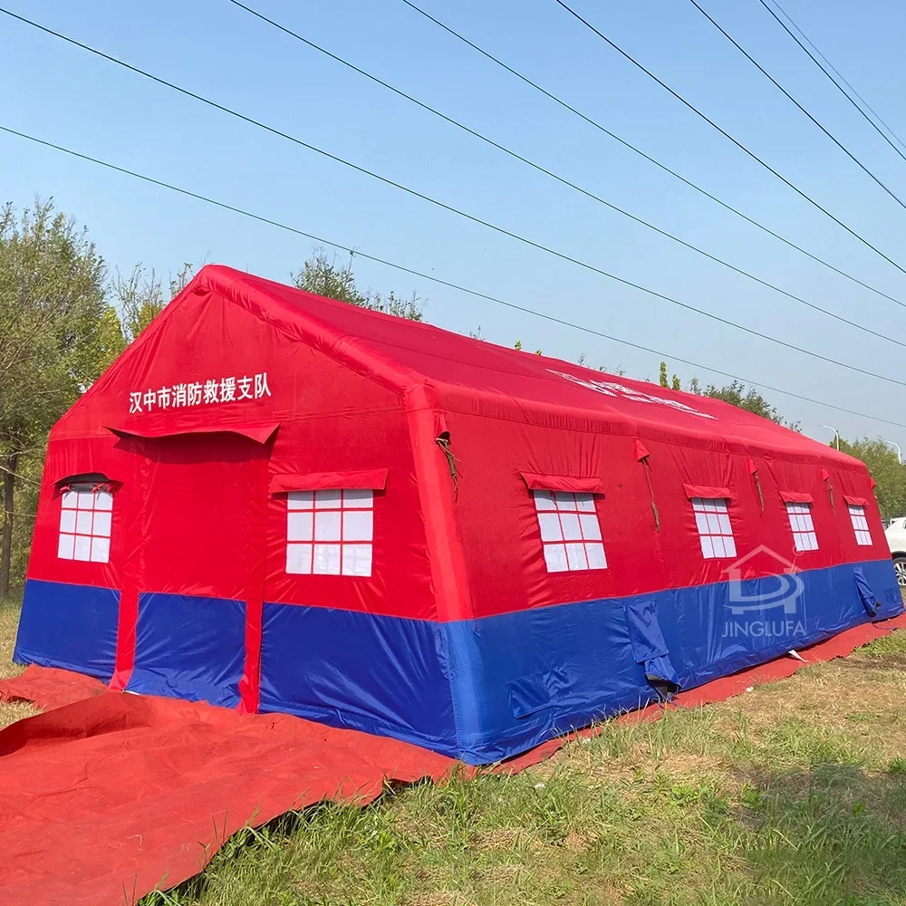 Koop buiten tijdelijke isolatie Fire Rescue Emergency Shelter Ramp Relief opblaasbaar tenthuis