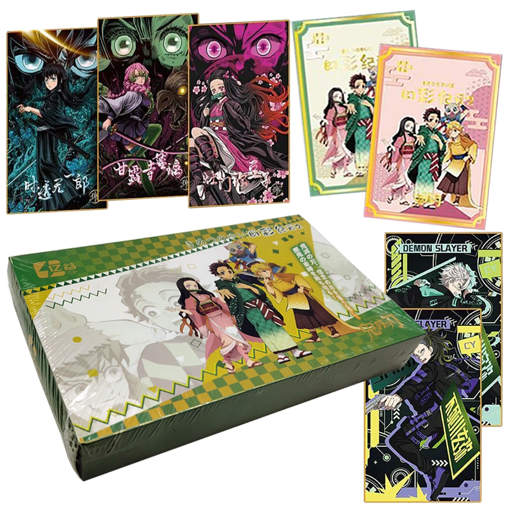 

Demon Slayer Character Collection Card High Quality Fluorescent Craft Colored Paper Card Child's Like Anime Peripheral Fun Gift