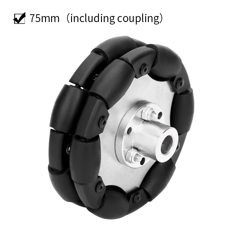 1PC Omnidirectional wheel 60mm omni-directional wheel 75mm omni wheel Mobile Tires for Robot Car Parts Kit