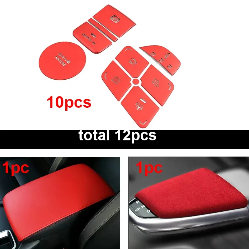 For Changan Unit 2022 2023 UNI-T Electronic Hand Brake Decorative Button Sticker Armrest Box Cover