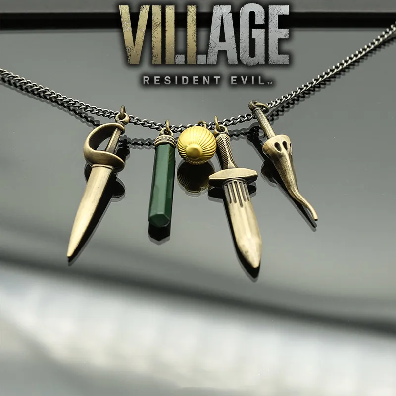 CosplayPre-sale exotic accessories Bela Cassandra Daniela Lady Dimitrescu Cosplay Moth Lady Vampire Witch metal Necklace