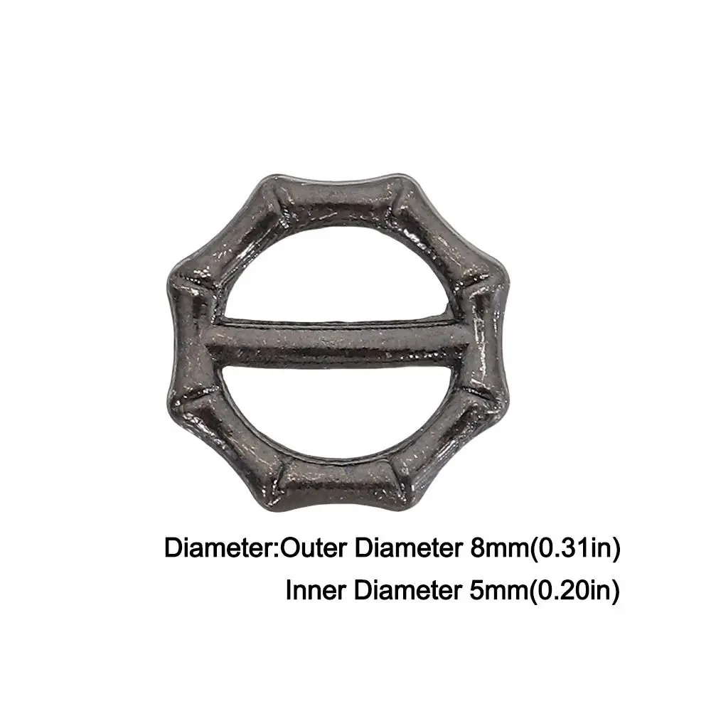 40 pezzi 5mm fibbia per cintura tri-glide in metallo borse per bambole ultra-piccole fibbie fai da te più nuove piccole fibbie per cinturino