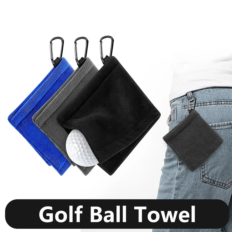 Golf Towel Tri-fold Sports Microfiber Waffle Club Wipe Ball Towel Pineapple Grid